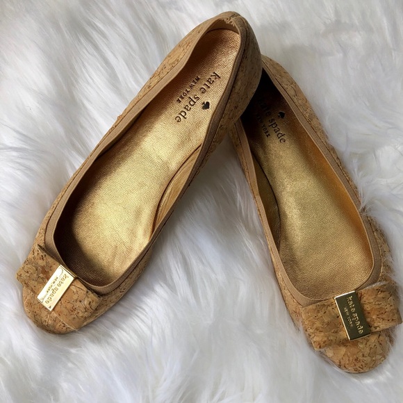 kate spade Shoes - ♠️Kate Spade “Tock” Cork Ballet Flats♠️